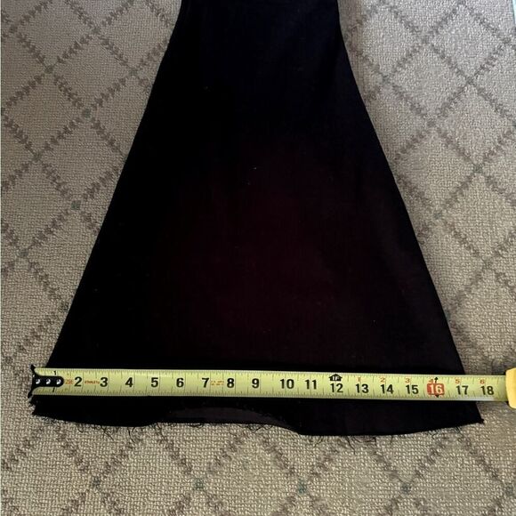 Tricot by C'est toi black denim kick flare high waisted pants 26 - Picture 6 of 14